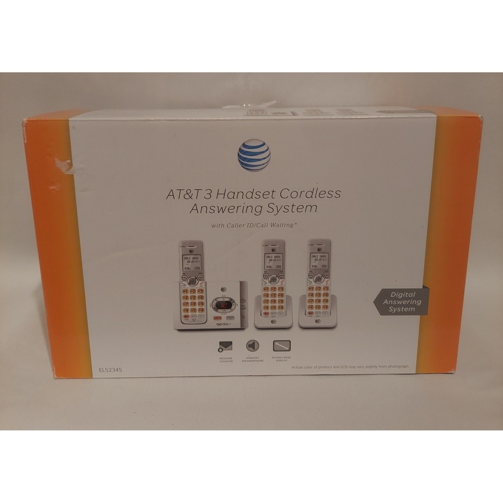 AT & T EL52345 3-Handset Cordless Answering System
